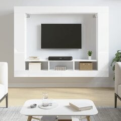 TV staliukas vidaXL, baltas kaina ir informacija | TV staliukai | pigu.lt