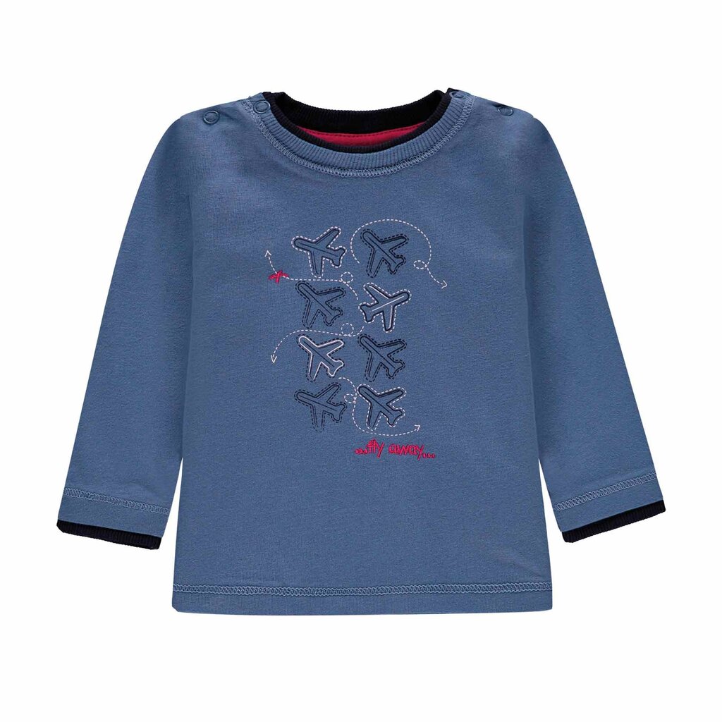 Marškinėliai berniukams Kanz, mėlyni цена и информация | Marškinėliai kūdikiams | pigu.lt
