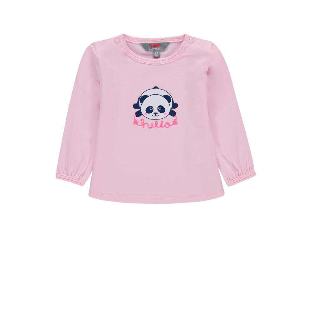 Marškinėliai mergaitėms Kanz, rožiniai цена и информация | Marškinėliai kūdikiams | pigu.lt