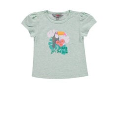 Marškinėliai mergaitėms Kanz, žali kaina ir informacija | Marškinėliai kūdikiams | pigu.lt