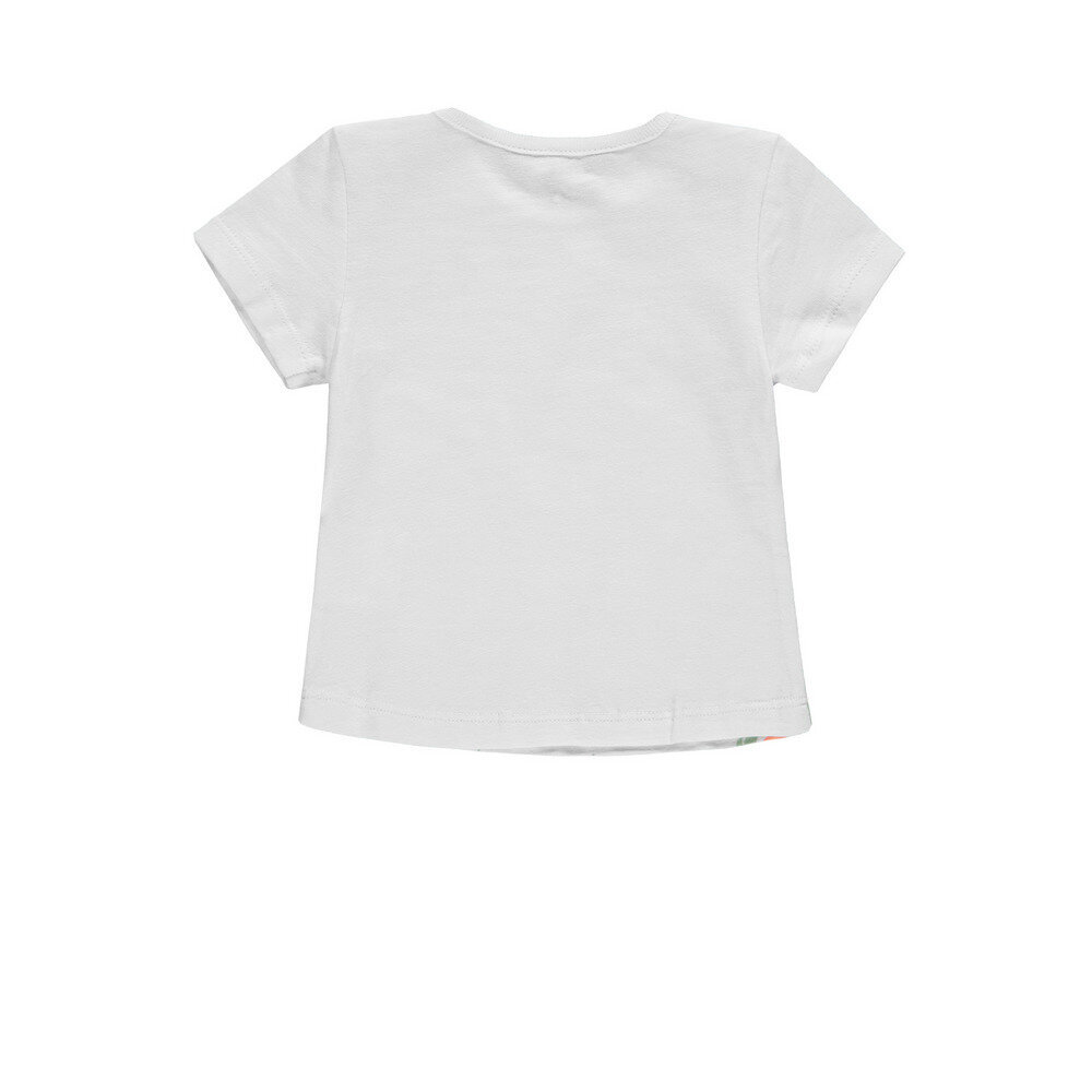 Marškinėliai mergaitėms Kanz, balti kaina ir informacija | Marškinėliai kūdikiams | pigu.lt