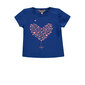 Marškinėliai mergaitėms Kanz, mėlyni kaina ir informacija | Marškinėliai kūdikiams | pigu.lt
