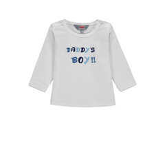 Marškinėliai berniukams Kanz, balti kaina ir informacija | Marškinėliai kūdikiams | pigu.lt
