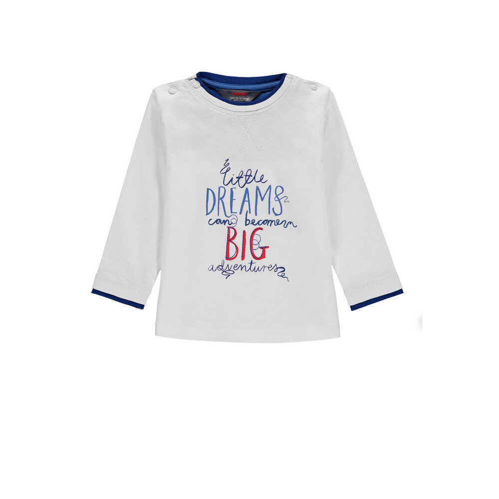 Marškinėliai berniukams Kanz, balti цена и информация | Marškinėliai kūdikiams | pigu.lt