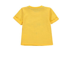 Marškinėliai berniukams Kanz, geltoni kaina ir informacija | Marškinėliai kūdikiams | pigu.lt