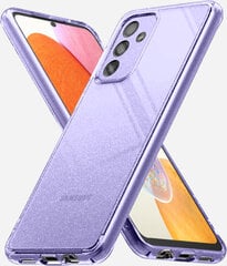 Soundberry Sparkle transparent silicone  Samsung Galaxy A14 4G/A14 5G purple цена и информация | Чехлы для телефонов | pigu.lt