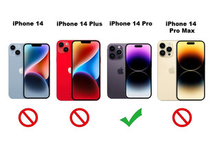 Soundberry transparent silicone  Apple iPhone 14 Pro green цена и информация | Чехлы для телефонов | pigu.lt