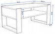 Kavos staliukas Belsi Liuks, 92 x 53,6 x 45 cm kaina ir informacija | Kavos staliukai | pigu.lt