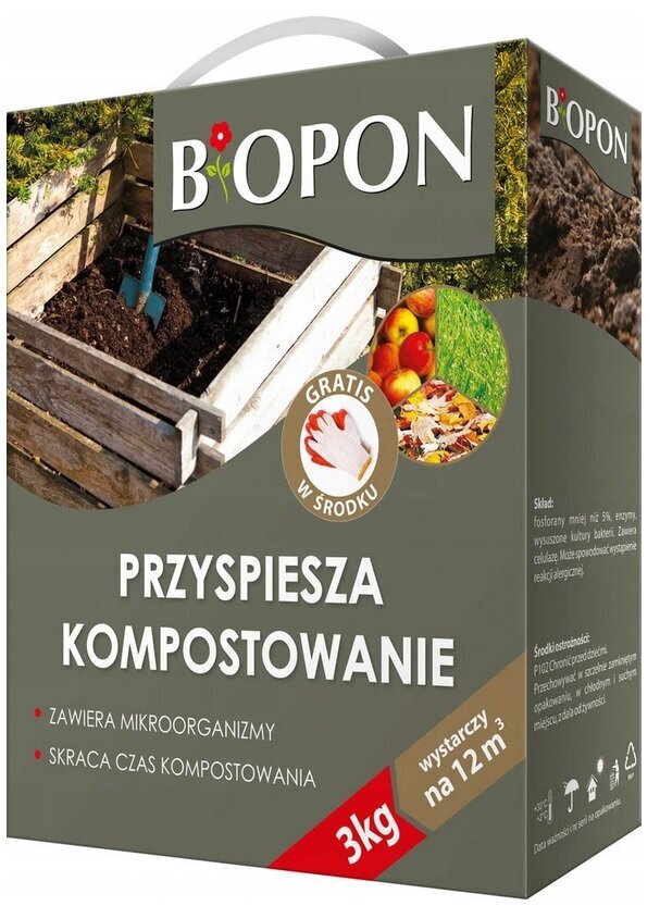 Komposto aktyvatorius Biopon, 3 kg kaina ir informacija | Birios trąšos | pigu.lt