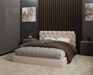 Кровать QUEEN + Sapnas 2 XL, 120x200см, песочный цена и информация | Кровати | pigu.lt