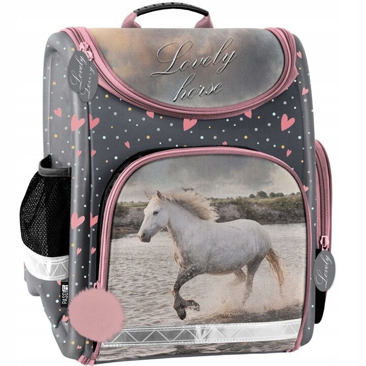 Mokyklinė kuprinė Paso Horse PP22HR-524, 34x28x14 cm цена и информация | Kuprinės mokyklai, sportiniai maišeliai | pigu.lt