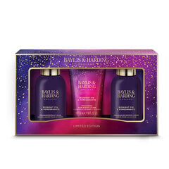 Dovanų rinkinys moterims Baylis & Harding Midnight Fig & Pomegranate Luxury Bathing Mini Treats kaina ir informacija | Dušo želė, aliejai | pigu.lt