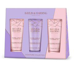 Подарочный набор для женщин Baylis & Harding Jojoba, Vanilla & Almond Oil Luxury Hand Treats: гель для душа 300 мл + крем для душа 300 мл + нежное очищающее средство для кожи + лосьон для рук и тела 200 мл цена и информация | Кремы, лосьоны для тела | pigu.lt