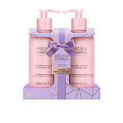 Подарочный набор для женщин Baylis & Harding Jojoba, Vanilla & Almond Oil Luxury Hand Care: средство для мытья рук 300 мл + лосьон для рук и тела 300 мл цена и информация | Кремы, лосьоны для тела | pigu.lt