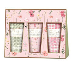 Rankų kremų dovanų rinkinys Baylis & Harding Royale Garden Rose, Poppy & Vanilla Luxury Hand Treats, 3 x 50 ml kaina ir informacija | Kūno kremai, losjonai | pigu.lt