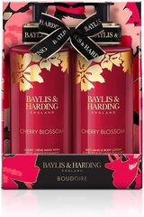 Dovanų rinkinys moterims Baylis & Harding Boudiore Cherry Blossom Luxury Hand Care: rankų ploviklis 300 ml + rankų ir kūno losjonas 300 ml kaina ir informacija | Kūno kremai, losjonai | pigu.lt