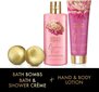 Dovanų rinkinys moteirims Baylis & Harding Boudiore Cherry Blossom Luxury Bathing Treats: vonios bombos 2 x 75 g + dušo krmeas 300 ml + rankų ir kūno losjonas 200 ml kaina ir informacija | Dušo želė, aliejai | pigu.lt