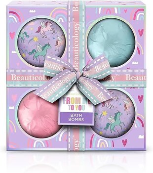 Подарочный набор бомбочек для ванны Baylis and Harding Beauticology From Me To You, 4 х 120 гр. цена и информация | Масла, гели для душа | pigu.lt