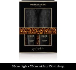 Dovanų rinkinys vyrams Baylis & Harding Black Pepper & Ginseng Men's Luxury: dušo želė 140 ml + muilas 100 g + šlepetės kaina ir informacija | Baylis & Harding Kvepalai, kosmetika | pigu.lt