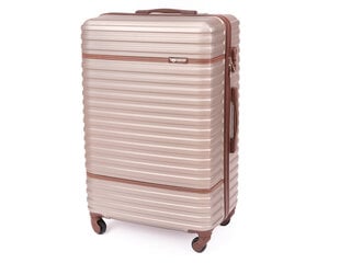 Vidutinis lagaminas Solier STL957, M, baltas kaina ir informacija | Lagaminai, kelioniniai krepšiai | pigu.lt
