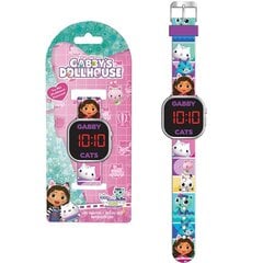 LED laikrodis Gabbys Dollhouse kaina ir informacija | Originalūs laikrodžiai | pigu.lt