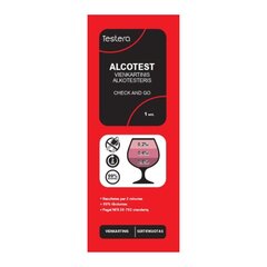 Vienkartinis alkotesteris Testera Check and go kaina ir informacija | Alkotesteriai | pigu.lt