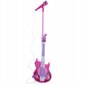 Elektrinė gitara su mifrofonu, rožinė kaina ir informacija | Lavinamieji žaislai | pigu.lt