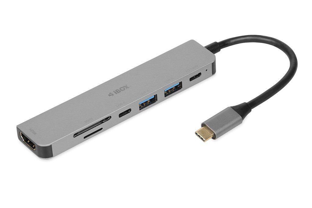 iBox USHIBOIUH3SL4K kaina ir informacija | Adapteriai, USB šakotuvai | pigu.lt
