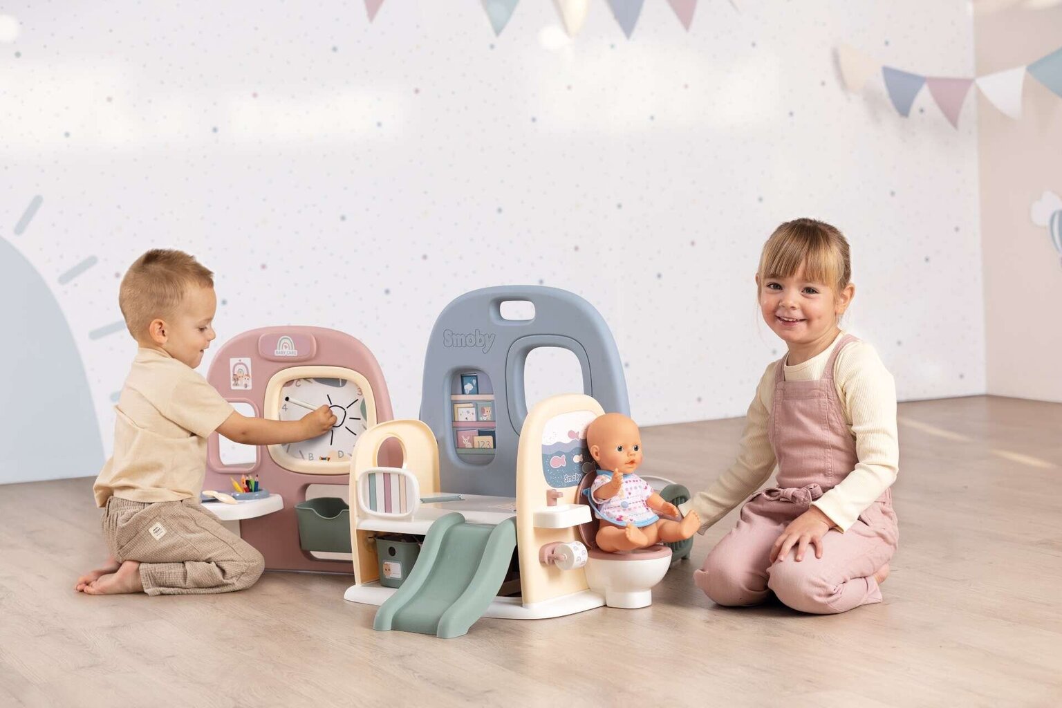 Lėlių veiklos centras Smoby kaina ir informacija | Žaislai mergaitėms | pigu.lt