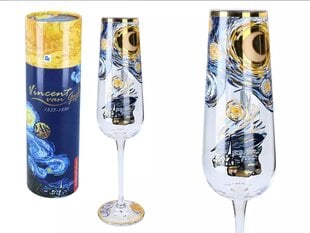 Carmani šampano taurė Van Gogh Žvaigždėta naktis, 300 ml kaina ir informacija | Originalūs puodeliai | pigu.lt