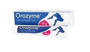 Orozyme Oral Hygiene Gel 70г - ферментный гель для гигиены полости рта животных цена и информация | Средства по уходу за животными | pigu.lt