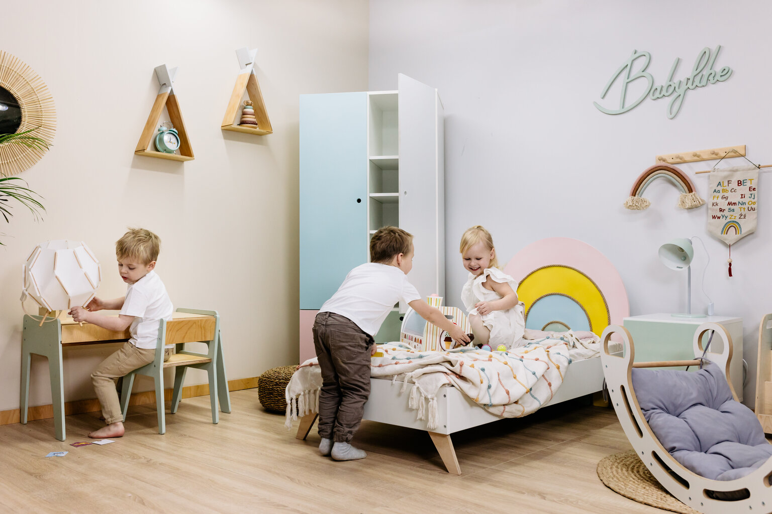 Medinis rokeris Montessori Babylike, 100 cm kaina ir informacija | Lavinamieji žaislai | pigu.lt