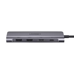 Адаптер HUB UGREEN CM195 USB-C на HDMI, 2x USB-A 3.0, SD/TF, PD цена и информация | Адаптеры, USB-разветвители | pigu.lt