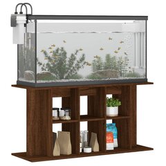 Akvariumo stovas vidaXL, tamsiai rudas, 120x40x60cm цена и информация | Аквариумы и оборудование | pigu.lt