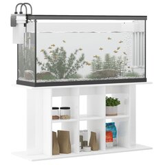 Akvariumo stovas vidaXL, baltas, 120x40x60 cm цена и информация | Аквариумы и оборудование | pigu.lt