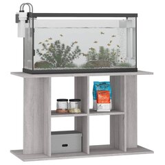 Akvariumo stovas vidaXL, pilkas, 100x40x60 cm kaina ir informacija | Akvariumai ir jų įranga | pigu.lt