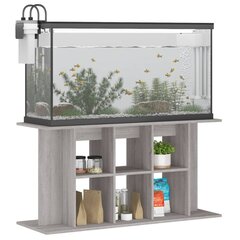 Akvariumo stovas vidaXL, pilkas, 120x40x60 cm kaina ir informacija | Akvariumai ir jų įranga | pigu.lt