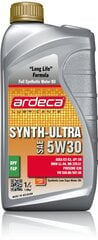 Масло Ardeca Synth-Ultra 5W-30, 1 л цена и информация | Моторные масла | pigu.lt