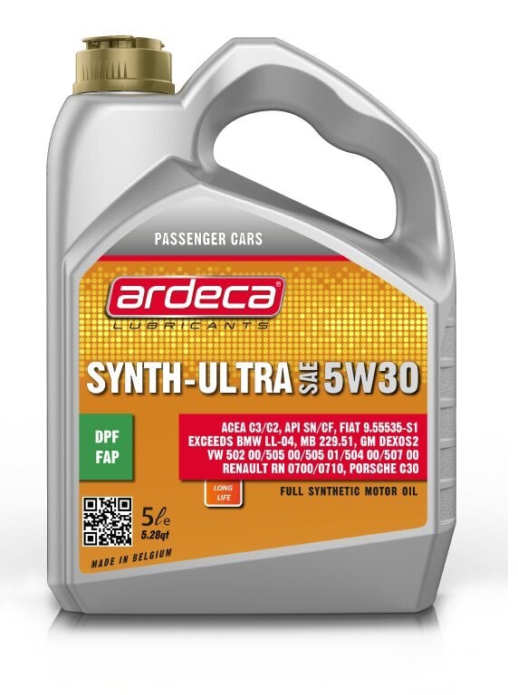 Alyva Ardeca Synth-Ultra 5W-30, 5l цена и информация | Variklinės alyvos | pigu.lt