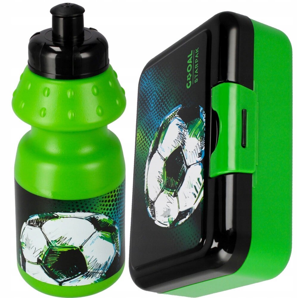 Gertuvės ir pusryčių dėžutės rinkinys Starpak Football, 350 ml цена и информация | Gertuvės | pigu.lt