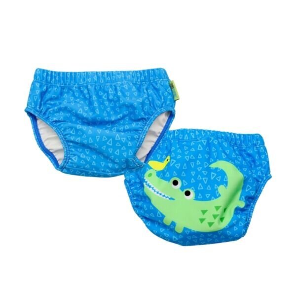 Maudymosi sauskelnės Alligator Zoocchini, 7-10kg,, mėlynos/žalios, 2 vnt. kaina ir informacija | Maudymosi kostiumėliai, šortai kūdikiams | pigu.lt