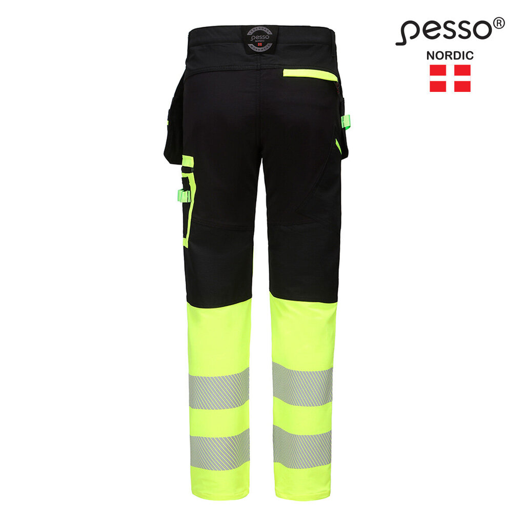 Darbo kelnės Pesso 175_HVG, juodos/geltonos kaina ir informacija | Darbo rūbai | pigu.lt