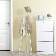 Навесная вешалка для одежды, белая, 172 см цена и информация | Вешалки для одежды | pigu.lt