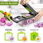 Livman daugiafunkcinis daržovių pjaustytuvas, 12 dalių kaina ir informacija | Virtuvės įrankiai | pigu.lt