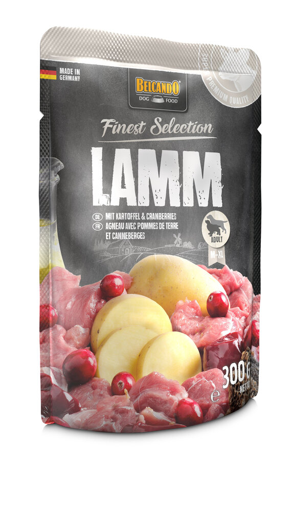 Belcando lamb with Potatoes & cranberries šunims su aviena, bulvėmis ir spanguolėmis 300 g x 6 vnt цена и информация | Konservai šunims | pigu.lt