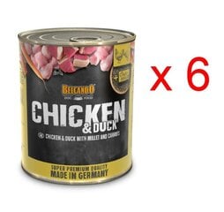 Belcando Chicken & Duck with millet & carrots šunims su vištiena ir ančių mėsa, cukinijomis ir morkomis 800 g x 6 vnt kaina ir informacija | Konservai šunims | pigu.lt