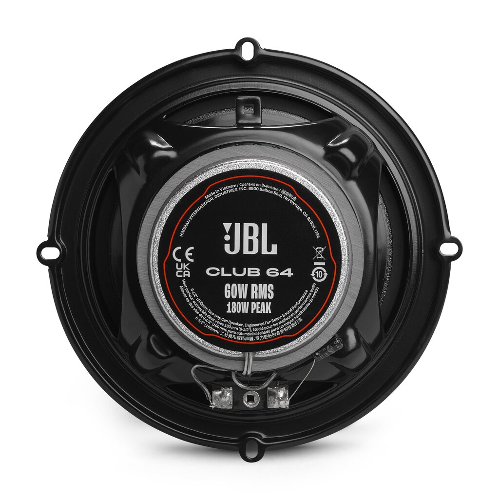 JBL Club 64, juoda цена и информация | Automobiliniai garsiakalbiai | pigu.lt