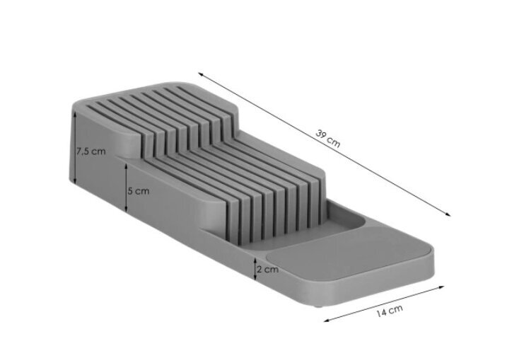 Springos dėklas stalo įrankiams, 14 x 39 cm цена и информация | Peiliai ir jų priedai | pigu.lt