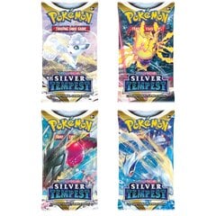 Pokemon TCG Sword and Shield Silver Tempest Booster Pack (3 упаковки) цена и информация | Атрибутика для игроков | pigu.lt