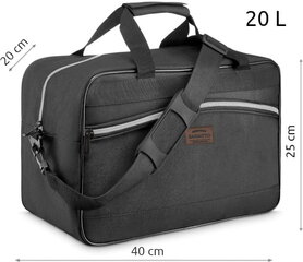 Kelioninis krepšys lėktuvui Zagatto Plane ZG835-51923, 20 L, juodas kaina ir informacija | Kuprinės ir krepšiai | pigu.lt